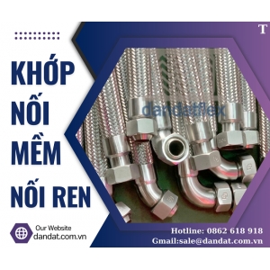 Khớp nối mềm inox 321, khớp nối inox chống rung, khớp nối mềm nối bích, khớp nối mềm inox dẫn hóa chất